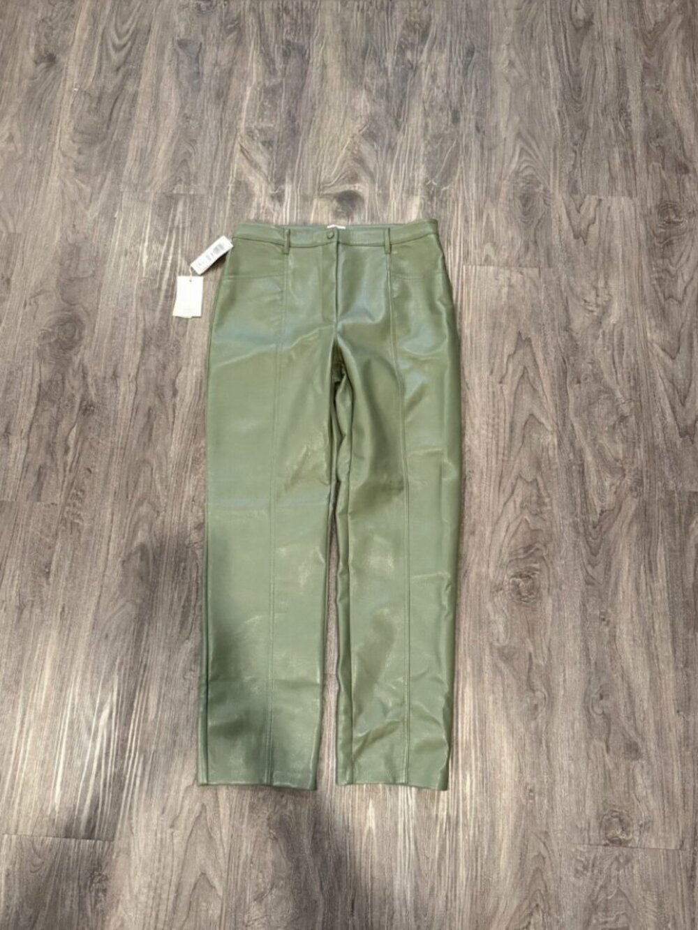 wilfred free leather Pants, Size 12, Green - Picture 1 of 1